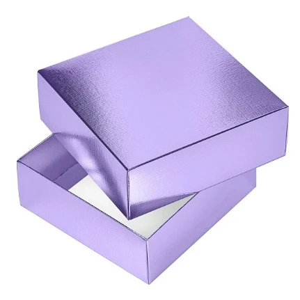 Фото для Коробка складная Hatber METALLIC Фиолетовая 25х18х6,5см