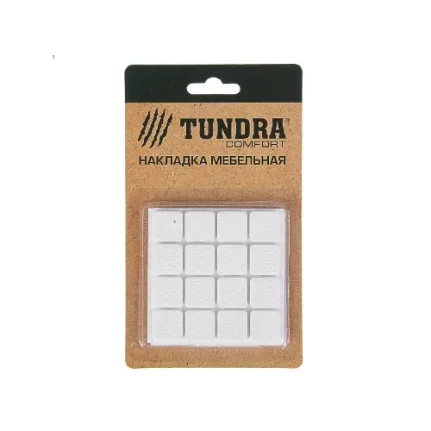 Фото для Накладка мебельная TUNDRA, 18х18 мм, 32 шт полимерная белый, 3609857