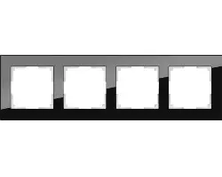 Рамка Werkel на 4 поста черный WL01-Frame-04