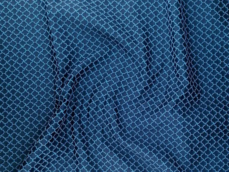 Портьера h-2.95 см "Абстракция", цвет темно-синий