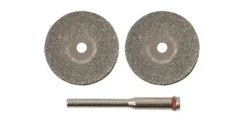 Круги с алмазным напылением D40 мм, штифт D3 мм, 2 шт. FIT 36932