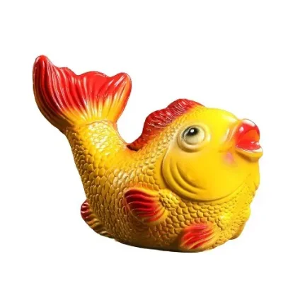 Копилка "Рыбка" жёлто-красная, 21х10х14см, 3991292