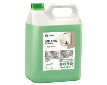 Жидкое крем-мыло GRASS Milana Алоэ вера, 5 л