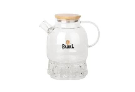 Чайник заварочный 1 л RASHEL с подставкой, стеклянный, R8351