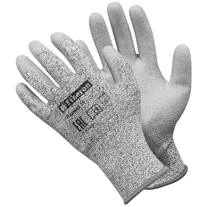 Перчатки "Защита от порезов", со стекловолокном, полиуретановое покрытие, PR-CUT311