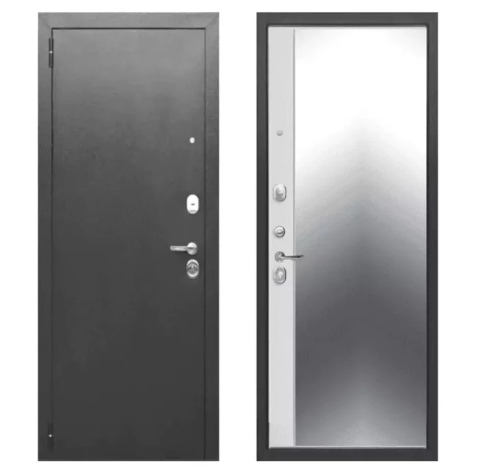 dver_vkhodnaya_tayga_9_levaya_960_mm_emalit_belyy_zerkalo