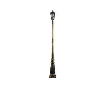 Светильник садово-парковый Feron PL108 столб четырехгранный 60W 230V E27, черное золото