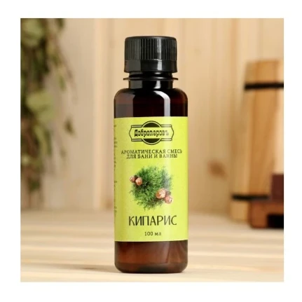 Фото для Ароматическая смесь для бани и ванны "Добропаровъ" "Кипарис", натуральная, 100 мл 9372889