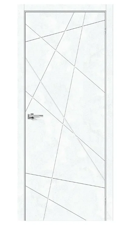 Межкомнатная дверь Граффити-5 Snow Art 600х2000, экошпон