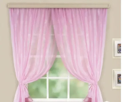 Фото для Комплект штор для кухни Witerra Дуэт 500х180 см, цвет розовый