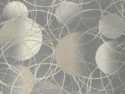 Фото для Обои Elysium Круги 93516 0,53х10,05 м серо-бежевый, виниловые на бумажной основе