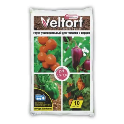 Грунт 10л универсальный для томатов и перцев, Veltorf