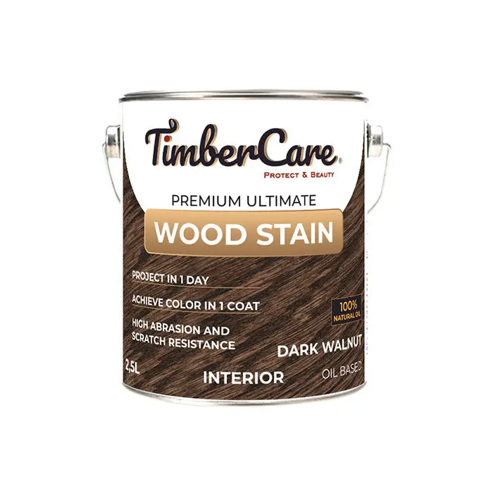 Масло тонирующее TIMBERCARE Wood Stain 2в1, темный орех 2,5л, 350084