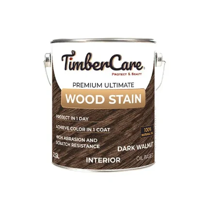 Фото для Масло тонирующее TIMBERCARE Wood Stain 2в1, темный орех 2,5л, 350084