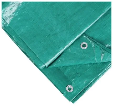 Фото для Тент защитный 5?4 м, плотность 90 г/м?, люверсы шаг 1 м, тарпаулин, УФ, зеленый