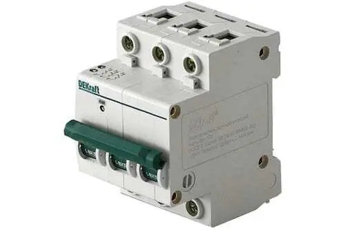 Автоматический выключатель DEKraft ВА101-3P-050A-C 11083DEK