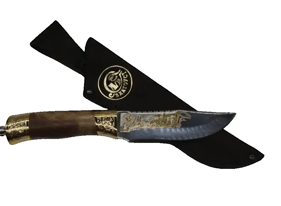 Нож "НС-28"укр.ручка (голова Волка)