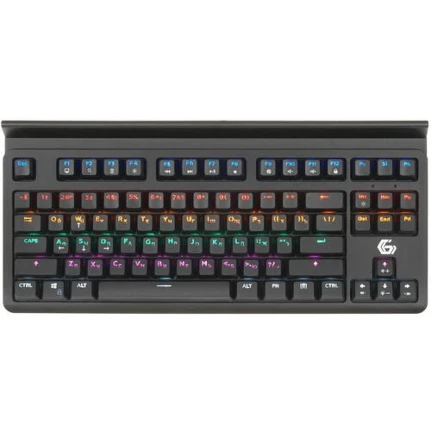 Фото для Клавиатура Gembird KB-G520L USB, чёрн, 87 кл., Rainbow, 10 реж., 1,8м, подставка д/планшета