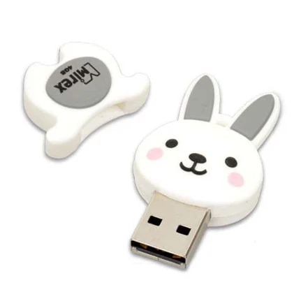 Фото для Флеш диск 8GB USB 2.0 Mirex RABBIT GREY зайка