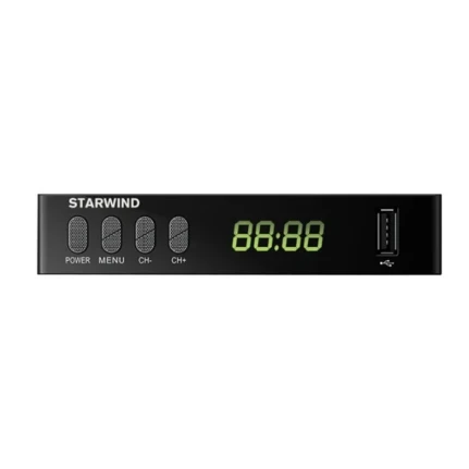Фото для Цифровой ресивер DVB-T2 Starwind CT-220 DVB-T, DVB-T2, DVB-C, HDMI, USB, Wi-Fi (требуется адаптер), TimeShift, пластиковый корпу