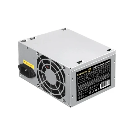 Фото для Блок питания 500Вт ExeGate AA500 (ATX, PC, 8cm fan, 24pin, 4pin, 2xSATA, IDE)