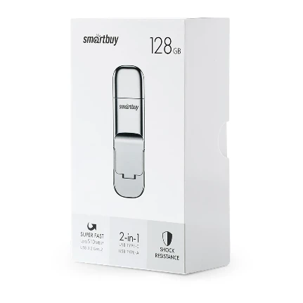 Фото для Флеш диск 128GB USB 3.2 Gen.2 SmartBuy M5 Dual Type-C/Type-A, R/W 510/420MB/s (SB128GBM5)