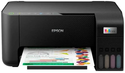 Фото для МФУ Epson L3250 принтер/сканер/копир A4, печать пьезоэлектрическая струйная цветная, 4-цветная, 33/15 стр/мин (ч/б/цв),, 5760x14
