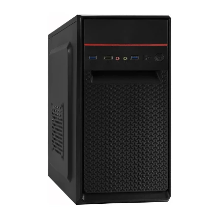 Фото для Корпус 450Вт ExeGate Miditower BAA-107U-AAA450 (mATX, БП AAA450 с вент. 8см, 1*USB+2*USB3.0, аудио, черный)