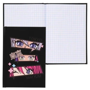 Фото для ЗАПИСНАЯ КН А6 48Л 7БЦ КОКОС КЛЕТКА ГЛЯНЦЕВАЯ ЛАМ (241110, Аниме глаза)