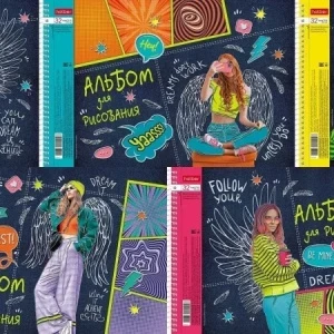 Фото для АЛЬБОМ ДЛЯ РИСОВАНИЯ НА ГРЕБНЕ 32 ЛИСТА "STREET STYLE"