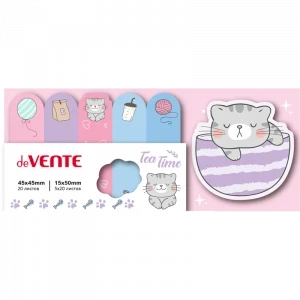 Фото для БЛОК ЗАКЛАДКА 45*45 20Л + 15*50 20Л 6*20Л 6ДИЗ deVENTE АССОРТИ (2011411, Grey cat)