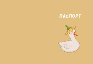 Фото для ОБЛОЖКА ДЛЯ ПАСПОРТА ПВХ BEAUTIFUL GOOSE