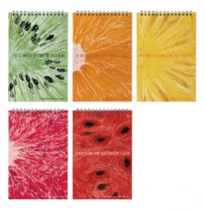 Фото для БЛОКНОТ ГРЕБ А5 40Л КАРТОН АЛЬТ КЛЕТКА ЛАМИН (3-40-720, EXOTIC FRUITS)