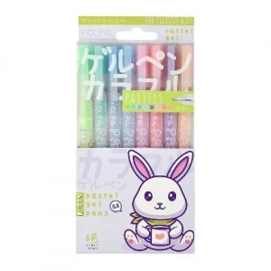 Фото для НАБОР ГЕЛЕВЫХ РУЧЕК PASTELS KAWAII ANIMALS" 8ЦВ 0,8ММ