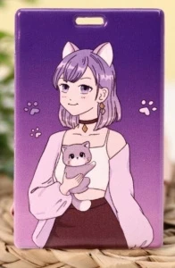 Фото для ОБЛОЖКА Д КАРТ АЛЕФ 6,5*10,4СМ "CUTE CAT GIRL"