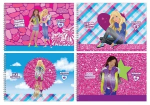 Фото для АЛЬБОМ ДЛЯ РИСОВАНИЯ НА ГРЕБНЕ 40 ЛИСТОВ "BARBIE STYLE" 