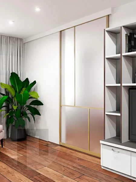 Фото для Стеклянные матовые межкомнатные двери-купе. Изготовление на заказ