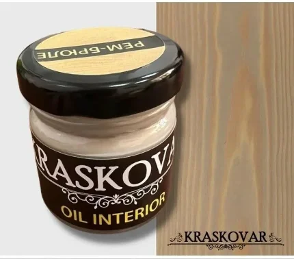 Фото для Масло для интерьера Kraskovar Deco Oil Interior Крем-брюле 40 мл