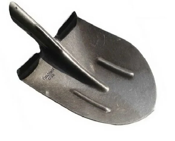 Лопата штыковая остроконечная серый лак рельсовая сталь американка S503