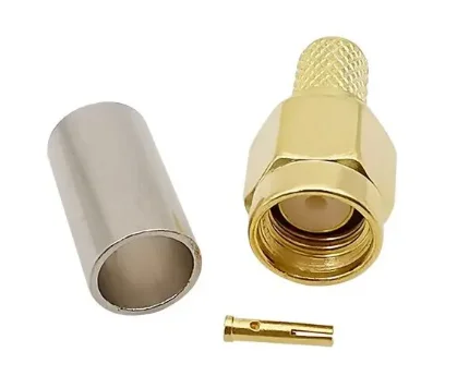 Фото для Коннектор RP-SMA-male под обжим, для кабеля RG-58