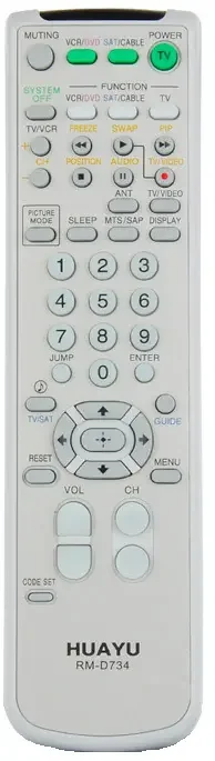 Фото для Пульт Sony HUAYU RM-D734