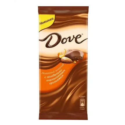 Фото для Шоколад "Dove" миндально-апельсиновый