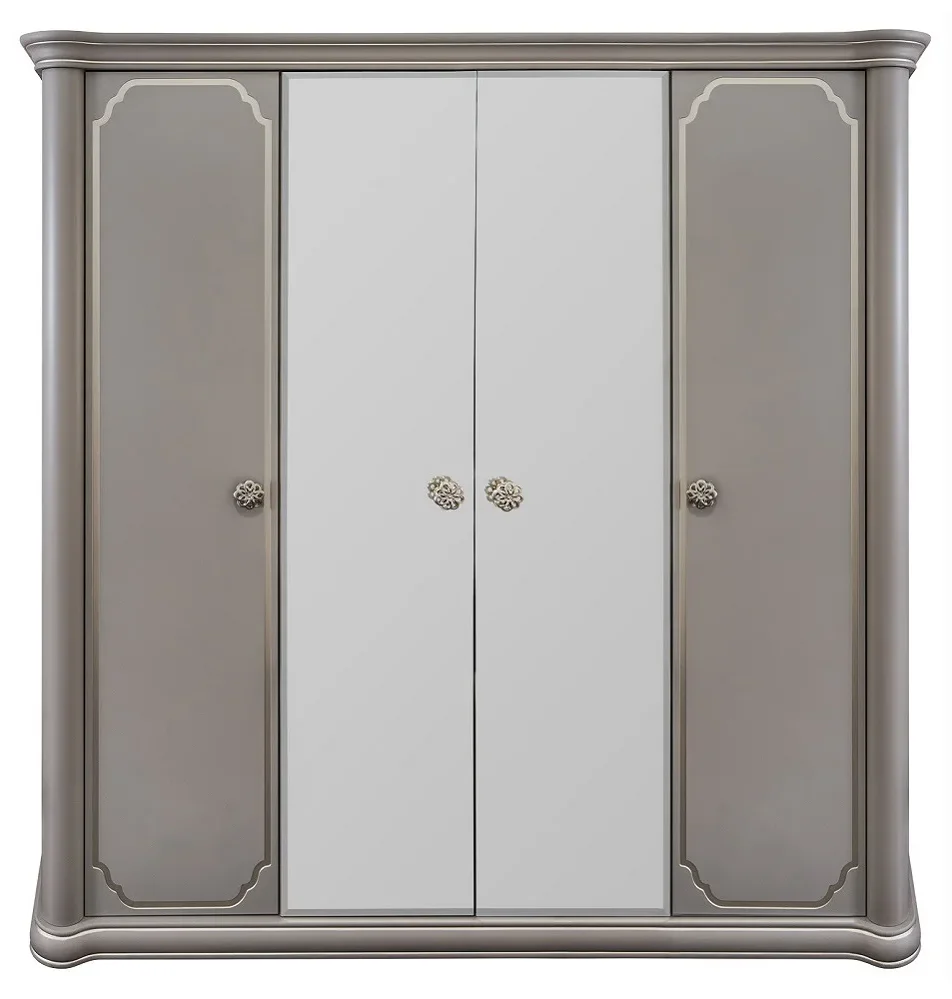 Шкаф "ЛАЛИ" 4-дверный серый камень