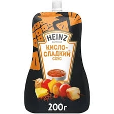 Фото для Соус Хайнц 200гр Кисло-сладкий дой-пак*14