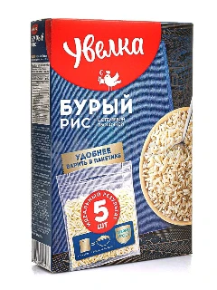 Фото для Крупа Увелка 5*80гр рис бурый
