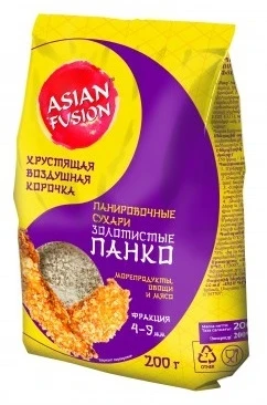 Фото для Сухари панировочные Азиан Фьюжен 200гр Панко золотистые*8