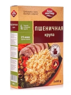 Фото для Крупа АгроМастер 400г пшеничная ВП*6/5