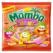 Фото для Конфеты жевательные Мамба 150гр фантастик микс *24