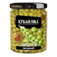 Фото для Горошек зеленый Кубаночка 370гр ст/б*12