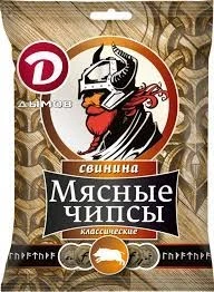 Фото для Чипсы Дымов 25гр классические из свинины*10